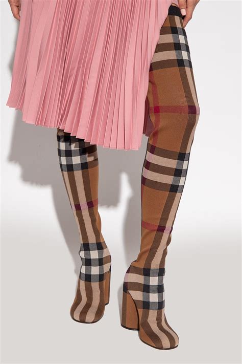 heeled burberry|burberry heels boots.